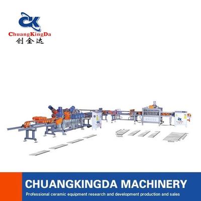 CKD-3 Full Automatic Multi-Blade Dry Cutting & squaring and chamfering machine/ Floor tiles production line/grinding machinery